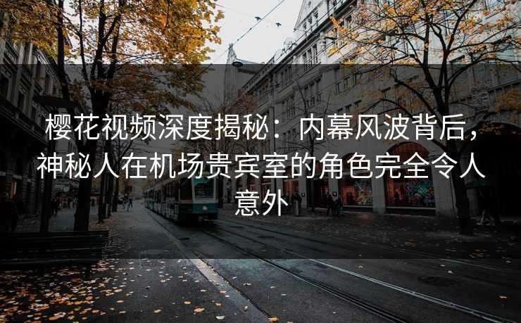 樱花视频深度揭秘：内幕风波背后，神秘人在机场贵宾室的角色完全令人意外